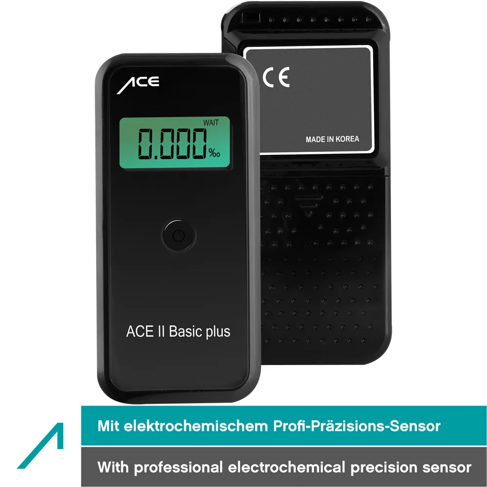 Alkomat ACE Alcoscan II Basic plus / AL9000 Genauigkeit 99,0% - Der  mehrfache TESTSIEGER Alkoholtester bei ÖAMTC, Ratgeber Technik und Lexpress  + 25 Mundstücke gratis + günstiger Kalibrieren - Alkomaten kaufen